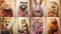 Preview: SBP-200 Scrapbooking / Decoupage Papier - 8 Stück - 14.5x21cm